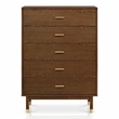 Bowery Hill Full 3-Piece Bedroom Set in Solid Wood Walnut