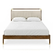 Bowery Hill Solid Wood Full 3-Piece Bedroom Set in Walnut
