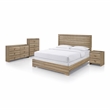 Bowery Hill Queen 4-Piece Bedroom Set in Dusty Oak Finish