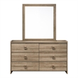 Bowery Hill Queen 4-Piece Bedroom Set in Dusty Oak Finish