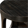Bowery Hill Solid Wood Open Shelf End Table in Antique Black