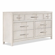 Bowery Hill 7-Drawer Wood Dresser in White Finish
