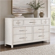 Bowery Hill 7-Drawer Wood Dresser in White Finish