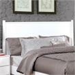 Bowery Hill Solid Wood Queen Platform Bed in White