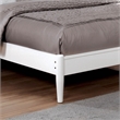 Bowery Hill Solid Wood Queen Platform Bed in White