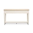 Bowery Hill Rectangular Sofa Table in Sea Pearl and Driftwood Finish