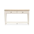 Bowery Hill Rectangular Sofa Table in Sea Pearl and Driftwood Finish