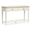 Bowery Hill Rectangular Sofa Table in Sea Pearl and Driftwood Finish