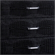 Bowery Hill 5-Drawer Solid Wood Chest in Black Finish