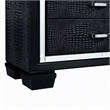 Bowery Hill 5-Drawer Solid Wood Chest in Black Finish