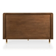 Bowery Hill Solid Wood Twin Platform Bed in Walnut