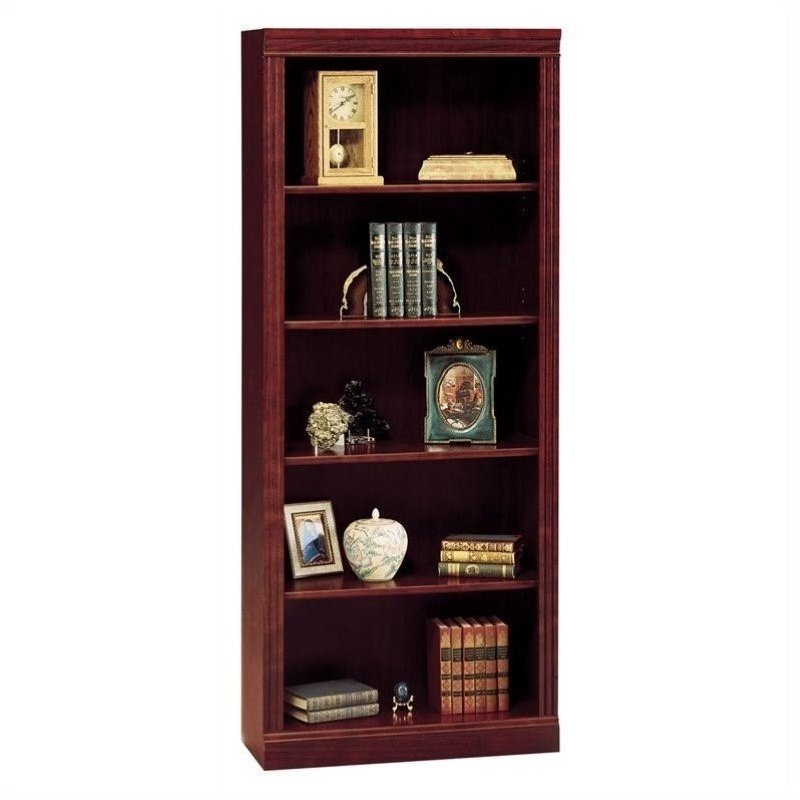 Pemberley Row Engineered Wood Harvest Cherry Bookcase Rectangular 71.5