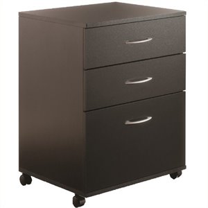 pemberly row metal mobile 3 drawer vertical wood filing cabinet in black