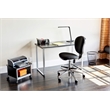 Pemberly Row Extended Height Drafting Chair in Black
