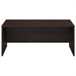 Pemberly Row 72W Desk Shell in Mocha Cherry