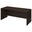 Pemberly Row 72W Desk Shell in Mocha Cherry