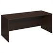 Pemberly Row 72W Desk Shell in Mocha Cherry