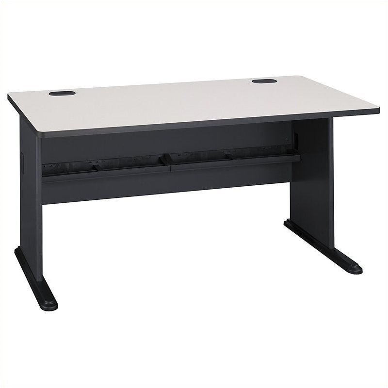 Pemberly Row 60W Desk in Slate