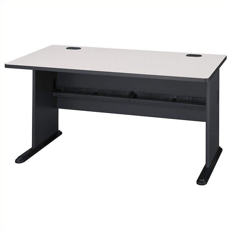 Pemberly Row 60W Desk in Slate