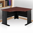 Pemberly Row 48W Corner Desk in Hansen Cherry
