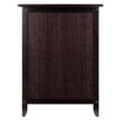 Pemberly Row Transitional Solid Wood Nightstand with Cabinet in Espresso