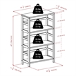 Pemberly Row 3-Section Wide Solid Wood Storage Book Shelf in Espresso