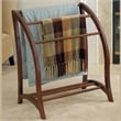 Pemberly Row Solid Wood Blanket Rack Closet Organizer in Antique Walnut