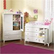 Pemberly Row 3 Drawer Wood Changing Table in White