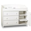 Pemberly Row 3 Drawer Wood Changing Table in White