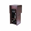 Pemberly Row Expandable Solid Wood Counter Wine Home Bar in Antique Walnut