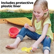 Pemberly Row Reinforced Wood Panels Backyard Sandbox