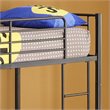 Pemberly Row Twin over Twin Metal Bunk Bed in Black