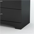 Pemberly Row 5 Drawer Chest Pure Black