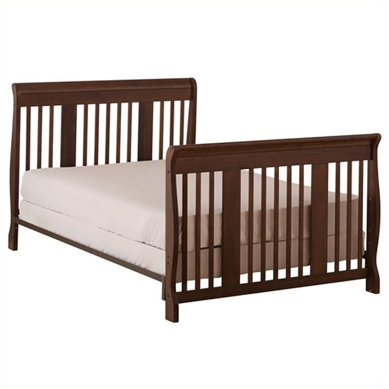 Pemberly Row 4 In 1 Convertible Crib In Espresso Easily Converts