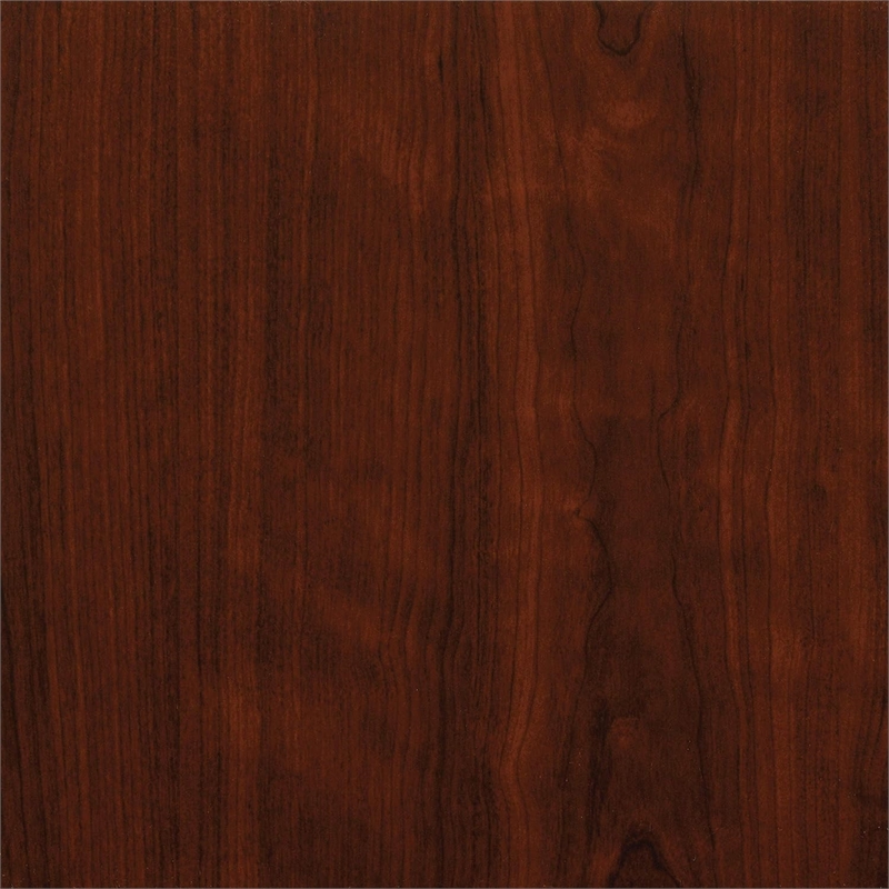 Pemberly Row Engineered Wood 5-Shelf Bookcase in Classic Cherry