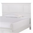 Pemberly Row Queen Panel Bed in White Finish