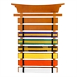 Pemberly Row Birch Wood and Ply Wood Kids Martial Arts Belt Holder