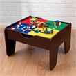 Pemberly Row 2-in-1 Activity Table with Lego and Train Set in Espresso