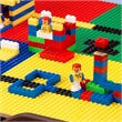 Pemberly Row 2-in-1 Activity Table with Lego and Train Set in Espresso
