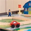 Pemberly Row 2-in-1 Activity Table with Lego and Train Set in Espresso