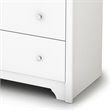 Pemberly Row 5 Drawer Chest in Pure White Finish