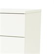 Pemberly Row 5 Drawer Chest in Pure White Finish