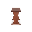 Pemberly Row Wood Breakfast Corner Nook Table Set in Walnut Brown
