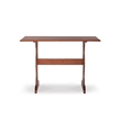 Pemberly Row Wood Breakfast Corner Nook Table Set in Walnut Brown
