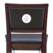 Pemberly Row Wood Bar Stool Chair in Merlot - Square Seat & Footrest & Backrest