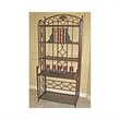 Pemberly Row Iron 5-Tier Bakers Rack in Bronze