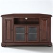 Pemberly Row Traditional Wood Corner TV Stand for TVs up to 47.75
