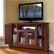 Pemberly Row Traditional Wood Corner TV Stand for TVs up to 47.75