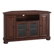 Pemberly Row Traditional Wood Corner TV Stand for TVs up to 47.75