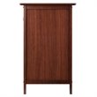 Pemberly Row Transitional Solid Wood Nightstand with Drawer in Walnut